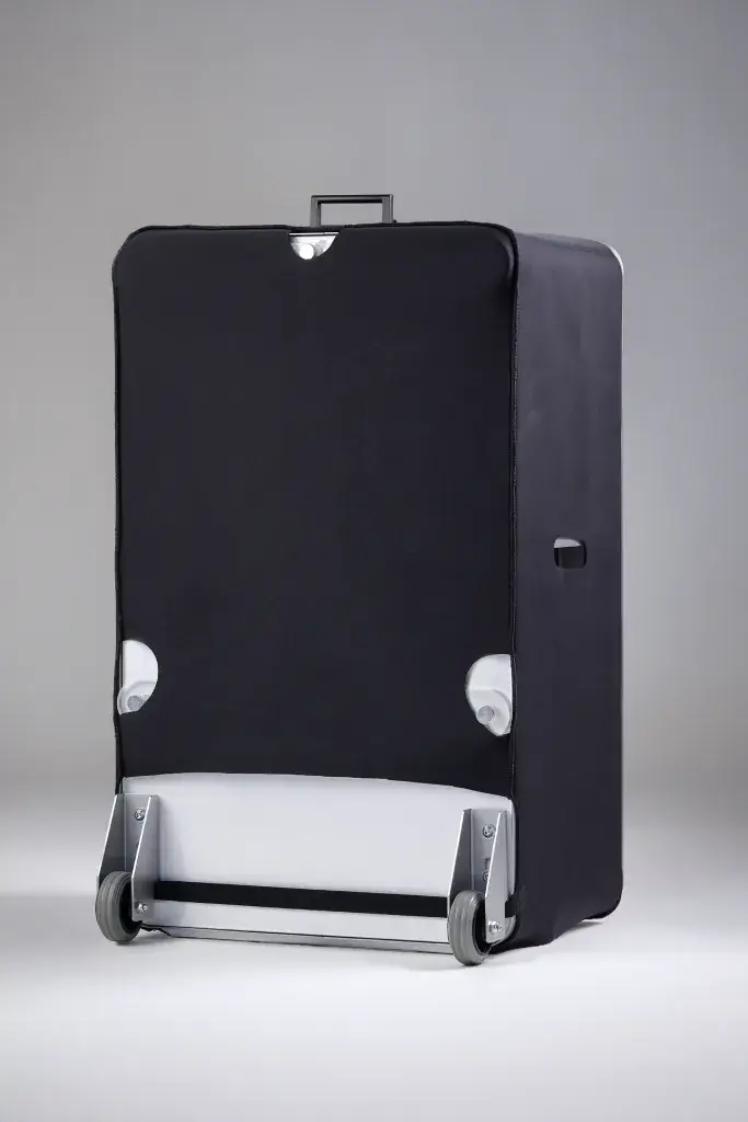 Selfie Booth in its padded travel cover